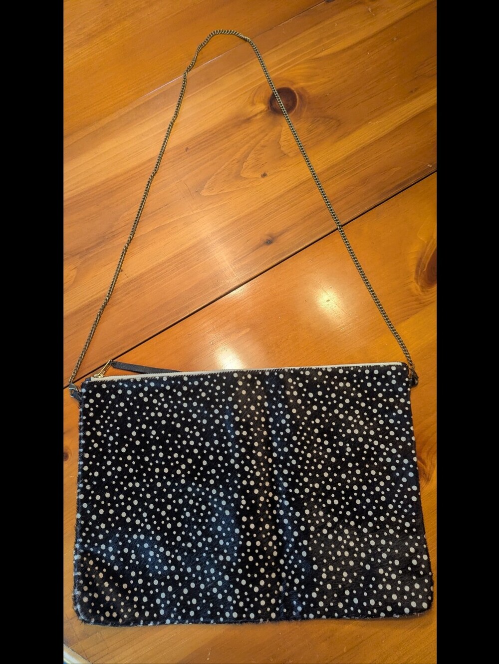 1951 Maison Francaise Pony Hair Dot Clutch Purse